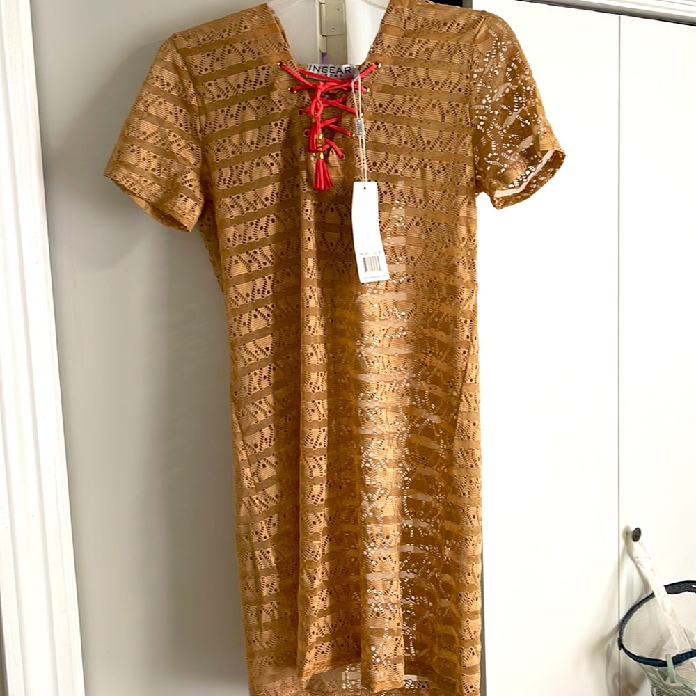 Brand new size, small, mesh hood cover up